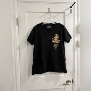 Toei Animation One Piece Monkey D. Luffy black cotton t-shirt (Read) (fair)